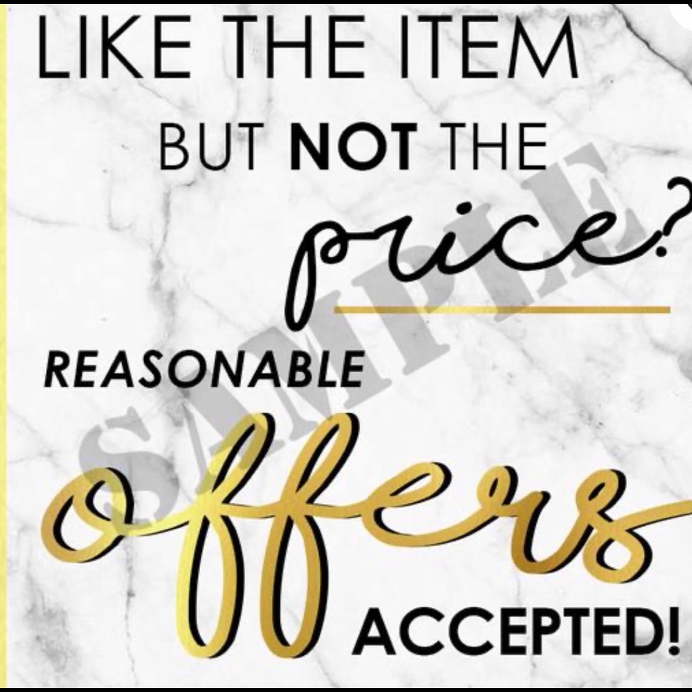 Don’t like the price? Make an offer!😊
